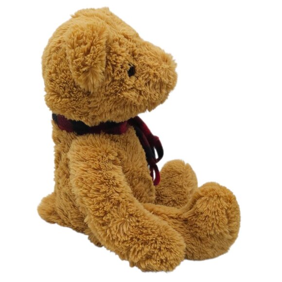 J Bear Ollie Plush Plaid Scarf 16" Teddy Bear Stuffed Animal Toy 2016 Jo-Ann - Picture 7 of 13